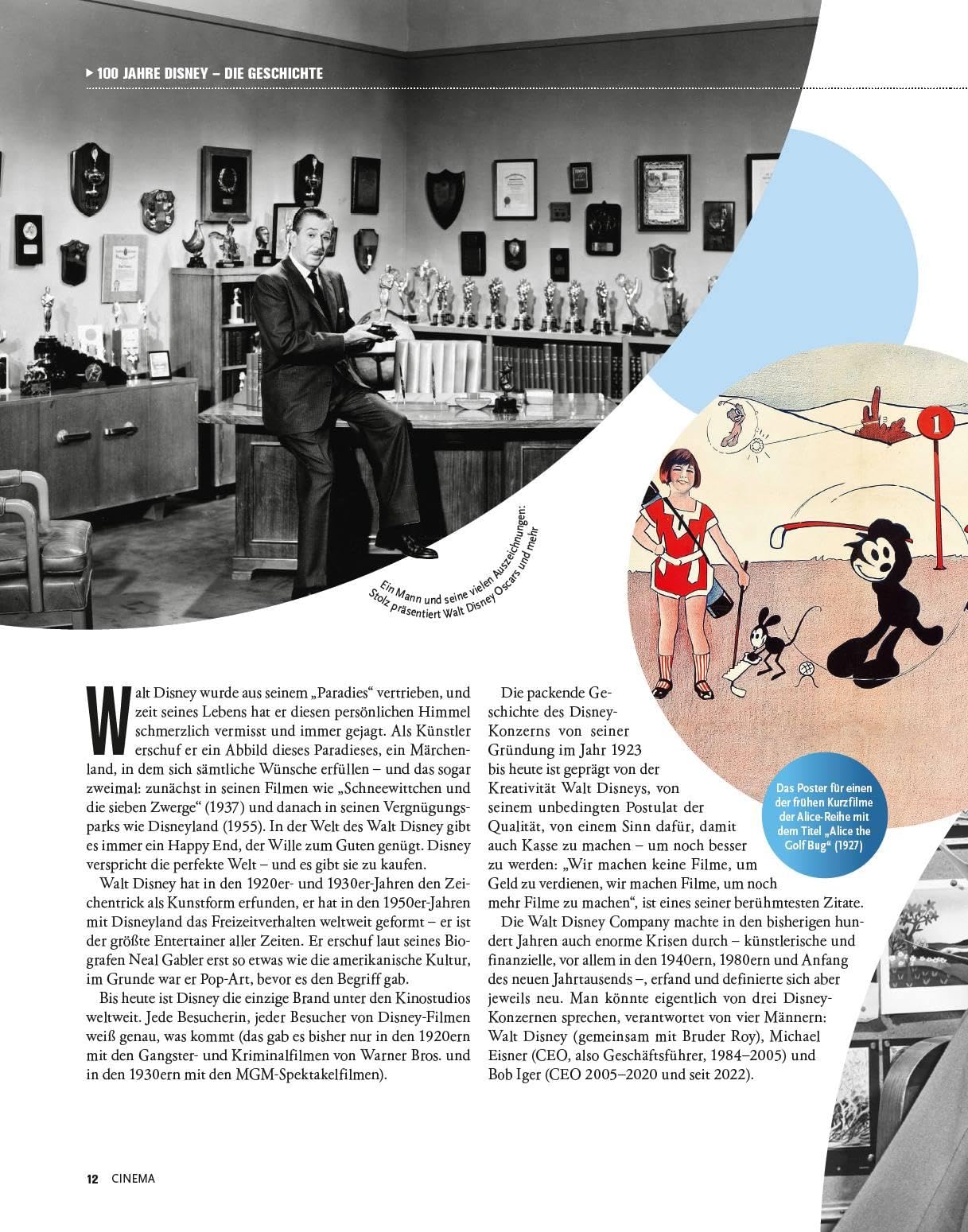 Cinema präsentiert: 100 Jahre Disney: Der Weg vom Maus-Haus zum Entertainment-Giganten: Facts, Hintergründe, Interviews - und die besten hundert Filme