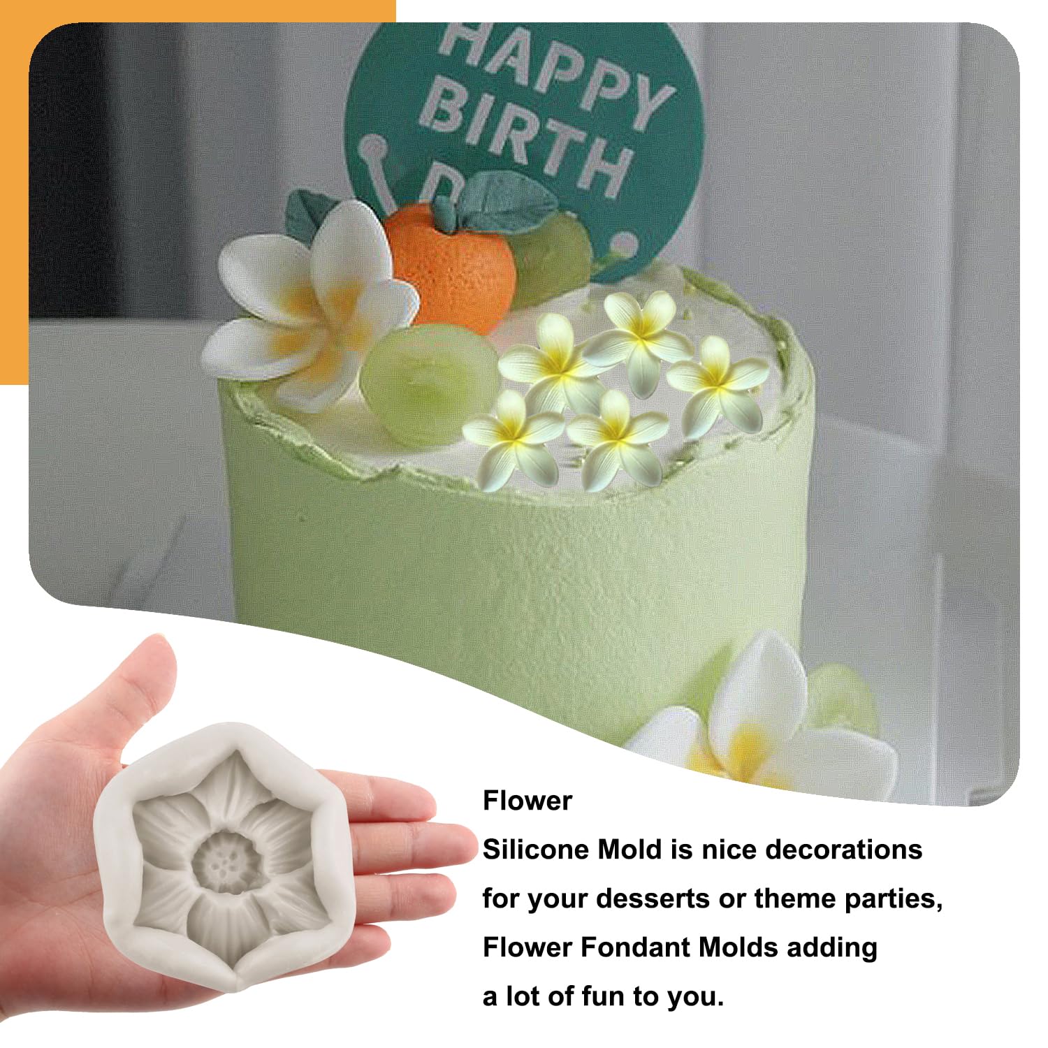 MYPRACS Bloem siliconen mal pioenroos bloem fondant mallen