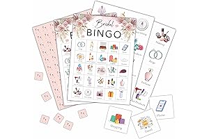 Boho Bridal Shower Games - Bridal Bingo Cards