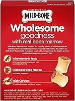 Vista 3 de Milk-Bone MaroSnacks - Golosinas para perros, carne de res, 15 onzas (paquete de 6) con médula ósea real y calcio