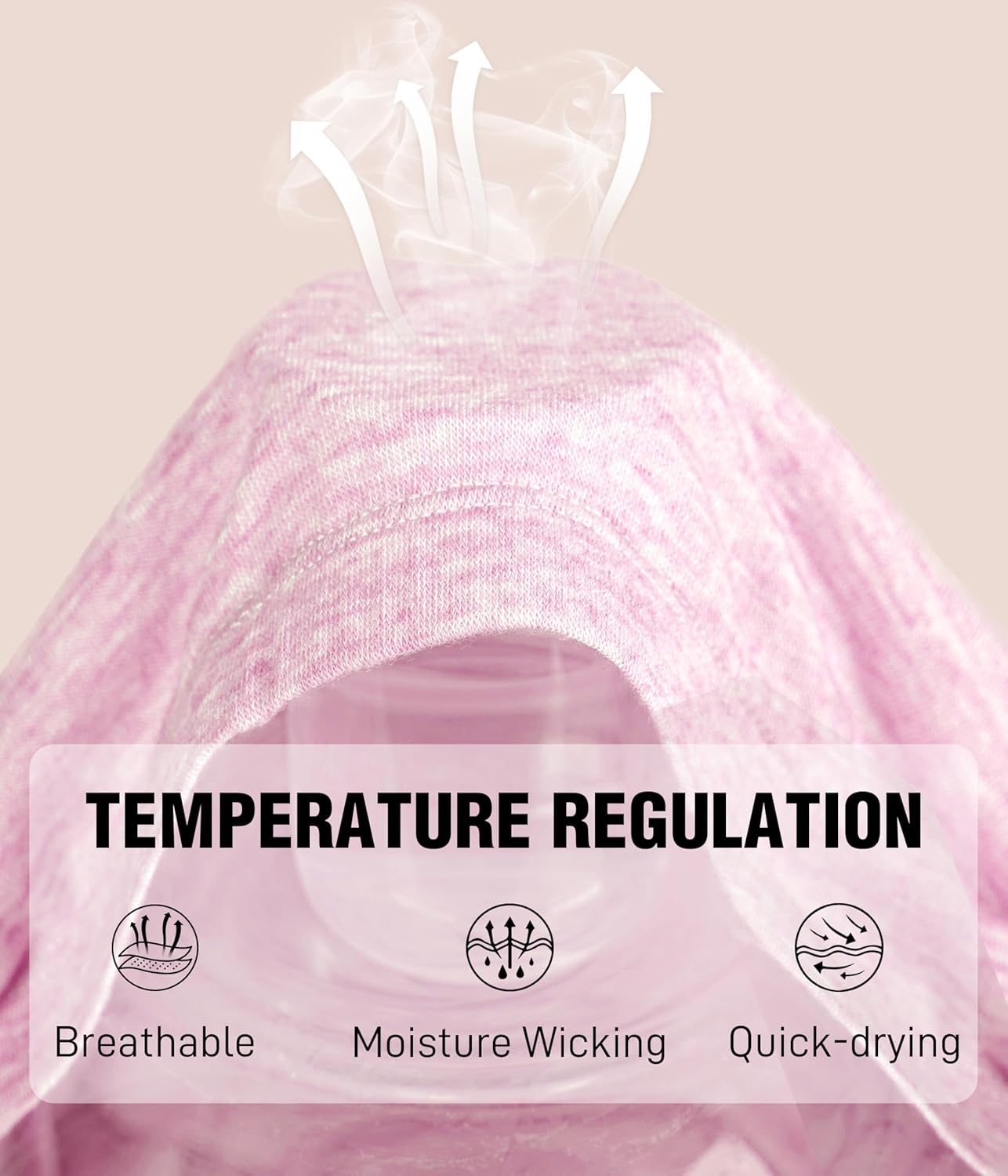 Merino Wool Boxer Briefs for Women,Breathable Wooly Boyshorts Underwear Moisture Wicking Boxershorts for Ladies - Image 4