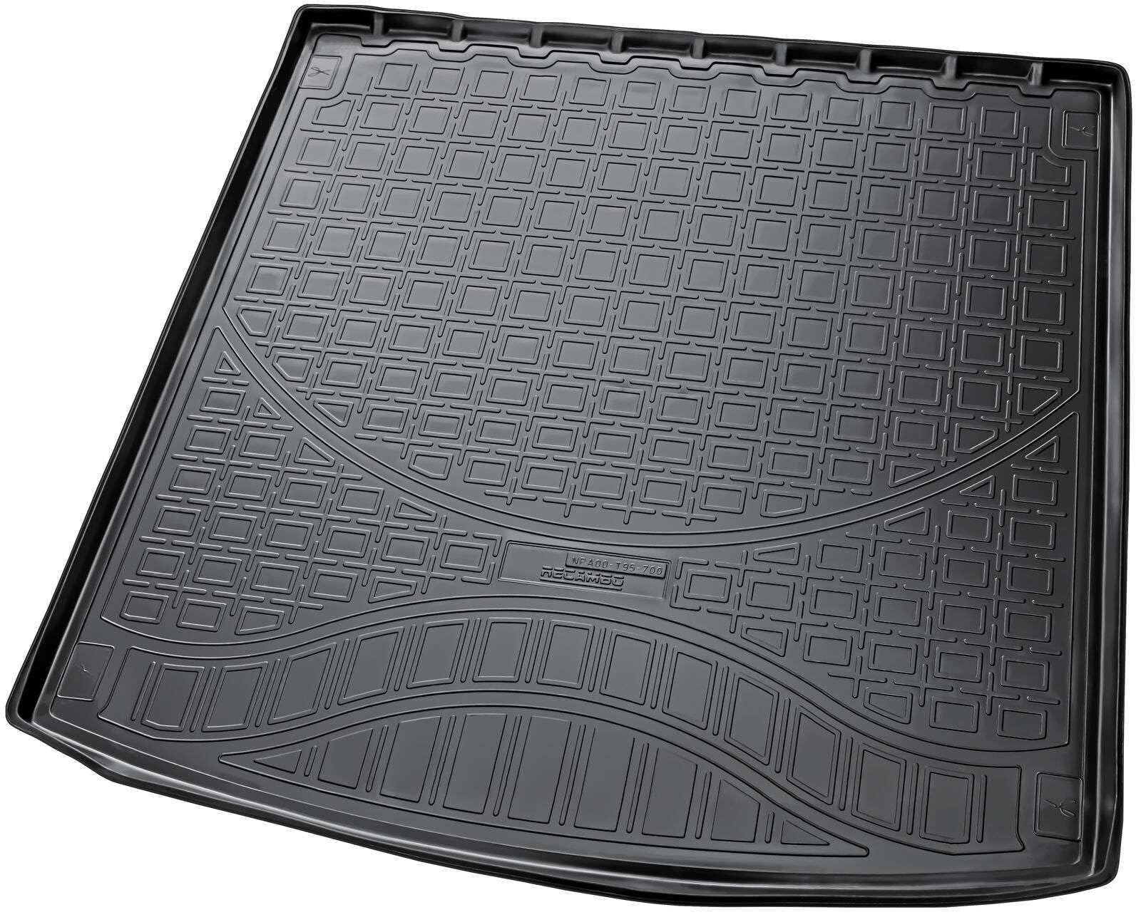 Recambo Juego de alfombrillas de goma y alfombrillas de maletero adecuadas para VW Touareg III, tipo CR7 | desde 2018> - Ajuste 100% perfecto para alfombrillas de coche y alfombrilla de maletero de