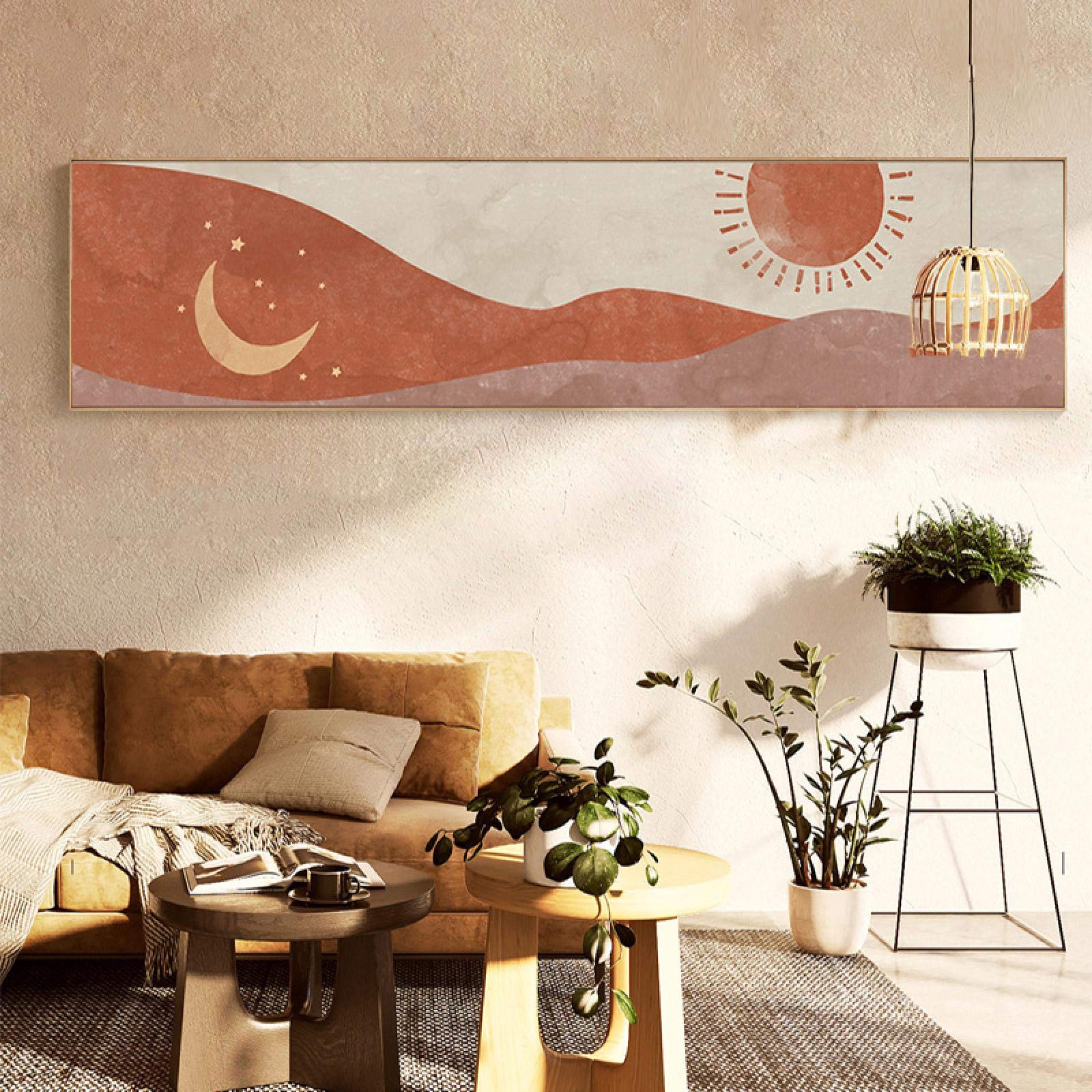 Acheter Impression Pour Salon, Chambre à Coucher, Décoration De Maison, Tableau Mural, Affiche Morandi, Le Soleil Et La Lune, Peinture Sur Toile, Affiche D'art Mural Nordique