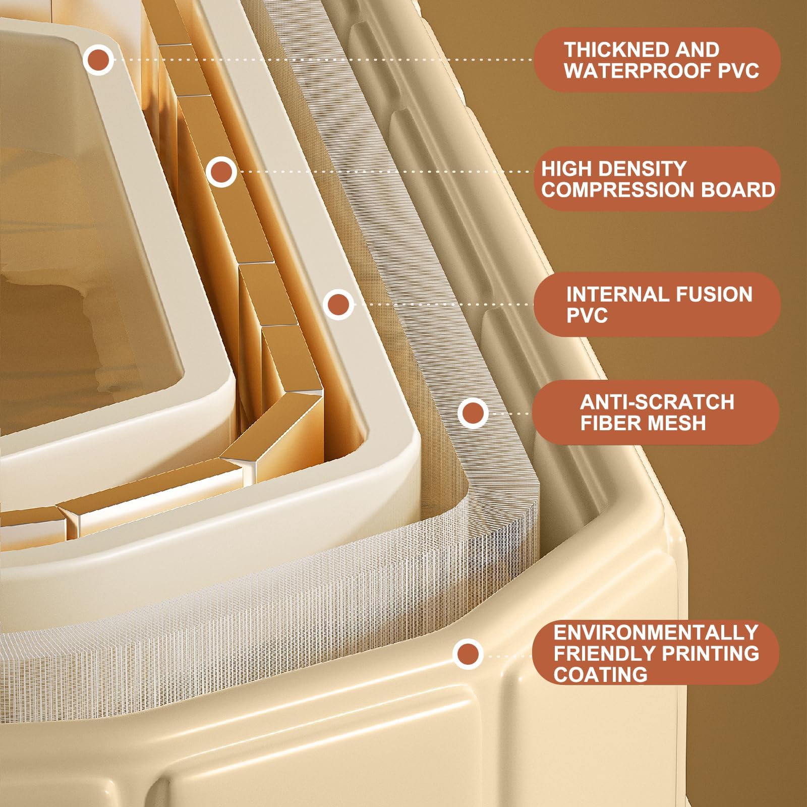 Baignoire pliante pour adulte avec couvercle, conception isolée portable, baignoire pliante profonde, comprend un coussin de siège et un tuyau de vidange de 1,5 mètre, couleur dorée.