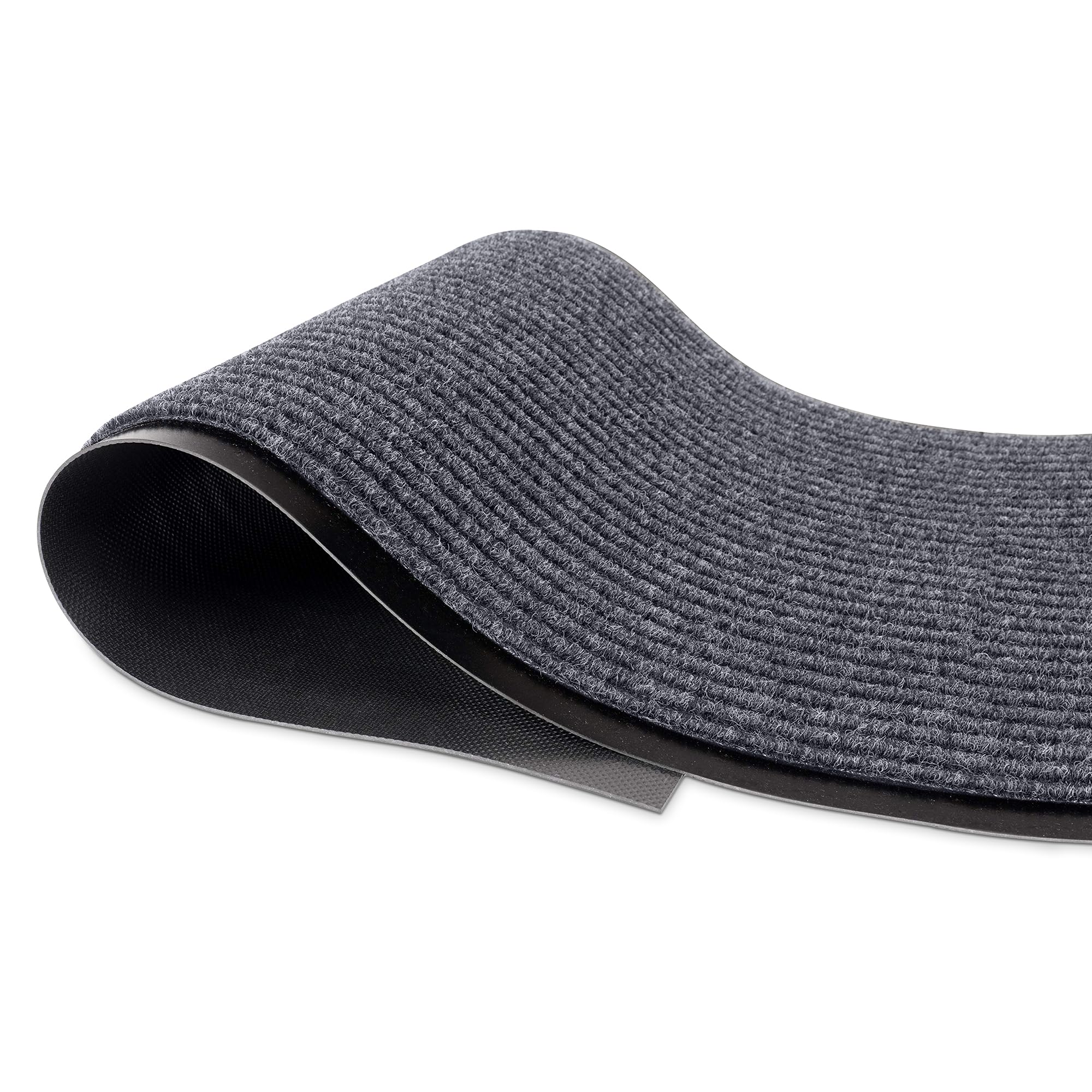 MaxMat® Extra Large Commercial Floor Mat, 3 x 5 Feet Rubber Border Heavy Duty Door Mat, Waterproof, Low-Profile, Easy to Clean, Rubber Entry Mat (Charcoal Grey)