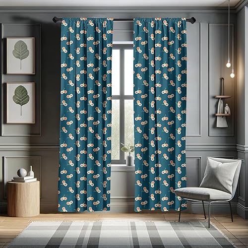 Miniatura 5 de Ambesonne Gaming Window Curtains, Retro Video Games Consoles Repetitive Pattern, Lightweight Decor 2-Panel Set with Rod Pocket, Pair of - 28" x 84",