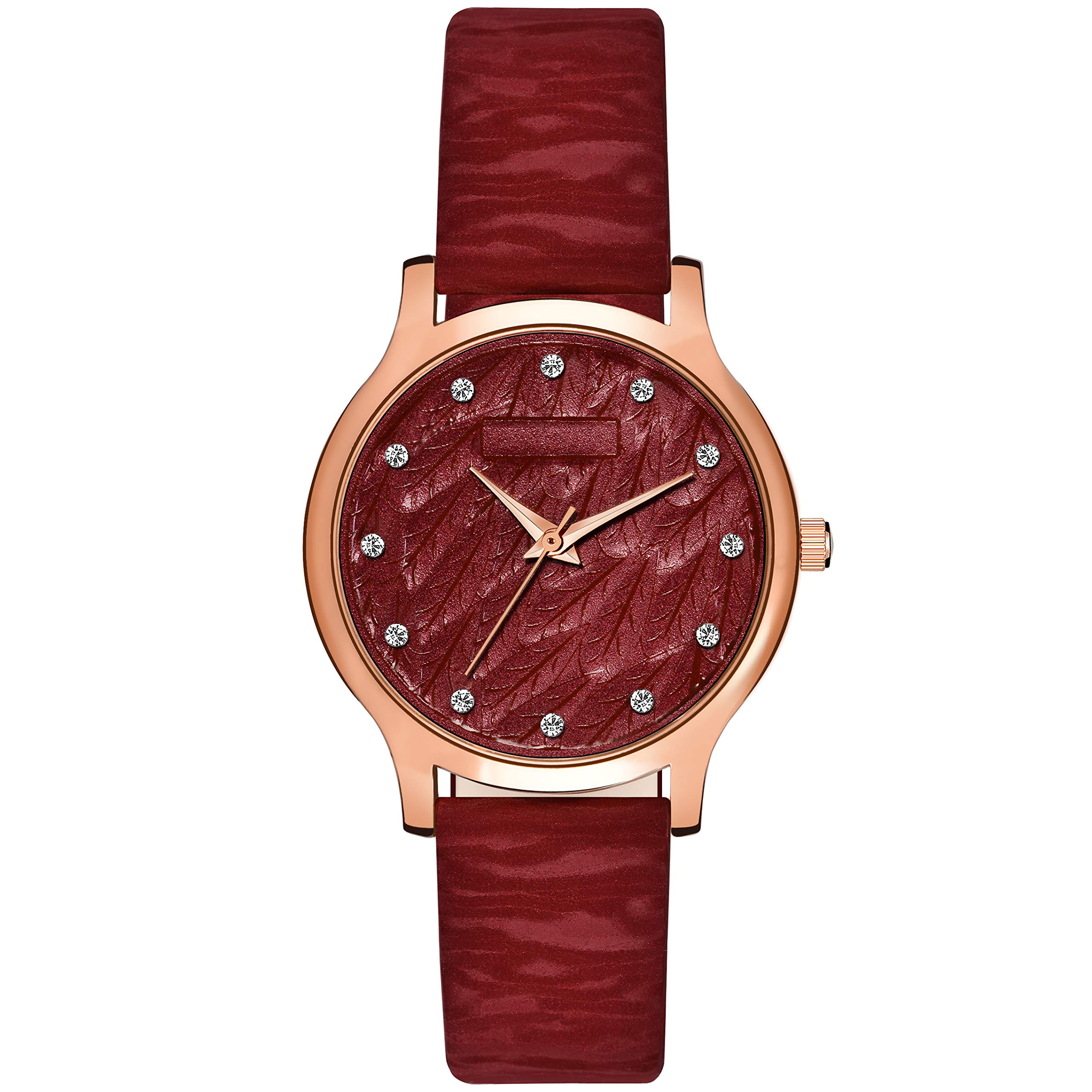 Shocknshop Leather Analouge Maroon Dial Analog Wrist Watch For Women And Girls (Maroon Dial Coloured Strap) Mt333, Brown Band (B0B9H5ZBGM) Amazon Price History, Amazon Price Tracker
