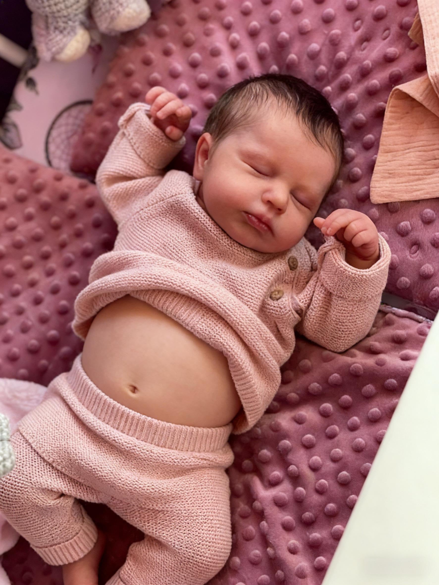 Anano Full Silicone Reborn Baby Girl Doll 20 Inch Lifelike Newborn Baby Dolls Realistic Babys Dolls Silicone Full Body Washable Real Life Like Babys Toddler Doll Reborn Babies