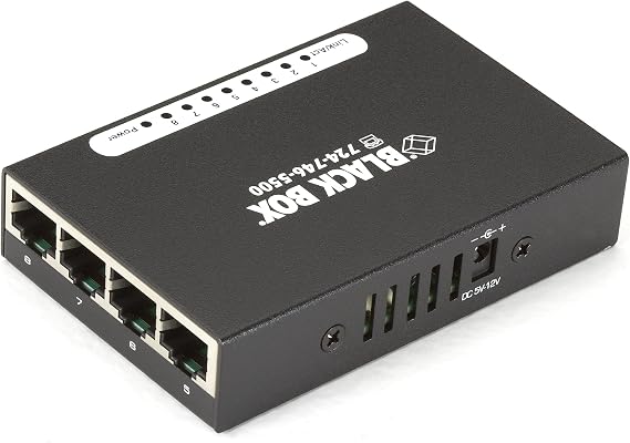 Black Box LBS008A 8 Port 10 & 100 Mini Unmanaged Switch