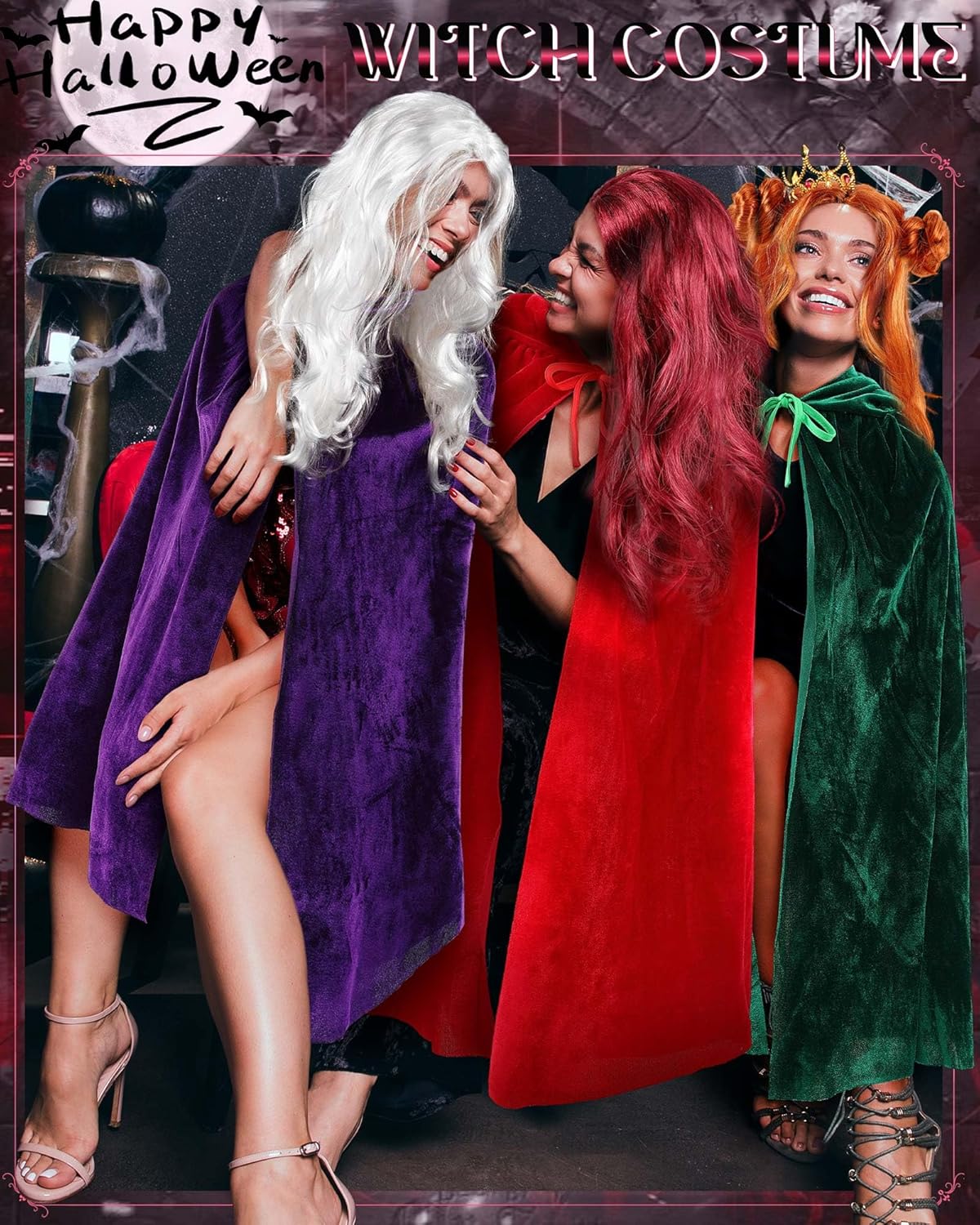 Halloween Witch Wigs Wizard Costume Movie Character Costume Halloween Cosplay Costumes for Adult - Image 6