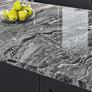 27 Bloxburg Kitchen Ideas To Build Your Dream Virtual Home 16 Livelynine Black Marble Countertop Contact Paper Waterproof Peel and Sti...