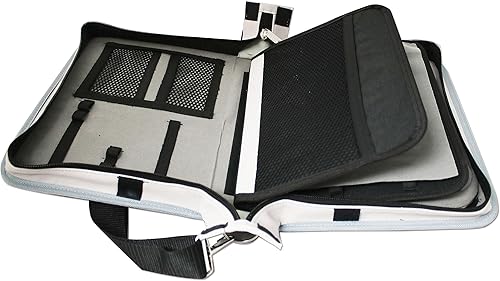 The Beadsmith Voyager - Estuche para tablero de trabajo, almacenamiento y organizador para hacer joyas, estuche de viaje con correa para el hombro