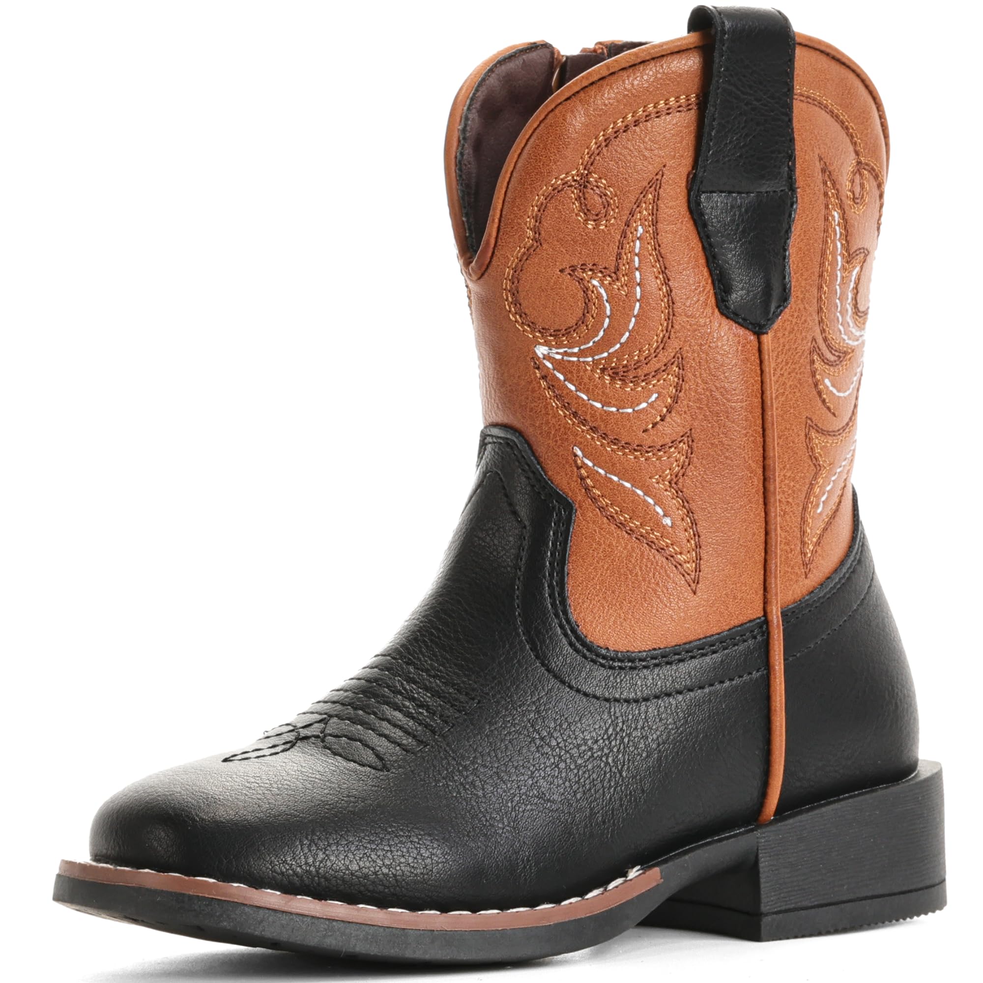 Girls Cowgirl Boots Toddler Boys Cowboy Boots for Kids Western Square Toe Riding Mid Calf Boot — view 15