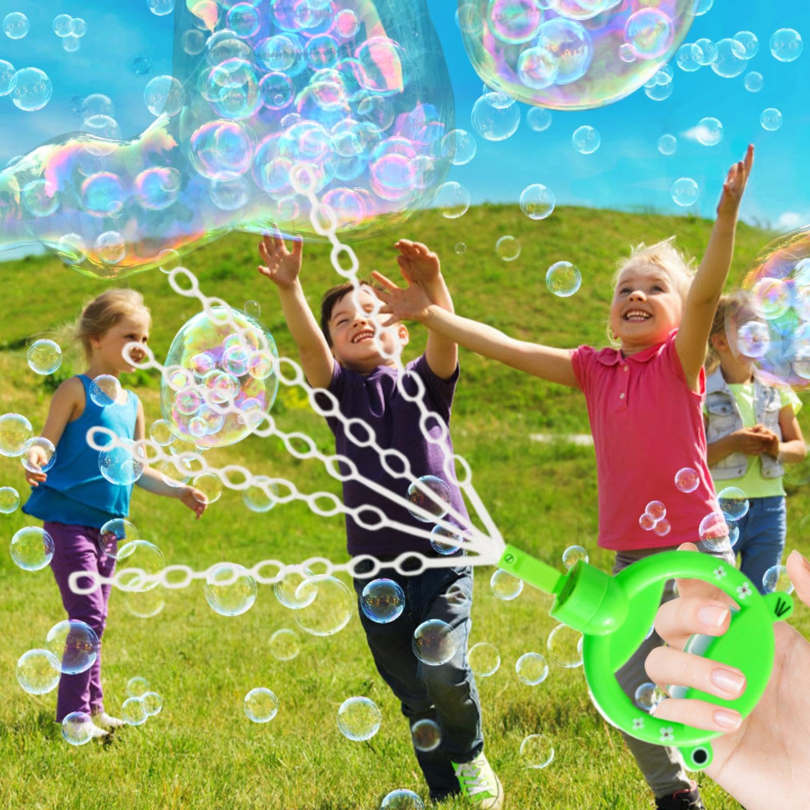 Bubble Wands pour Les, Bubble Wand - Bobine de Bulle drôle de 36 Trous pour Les garçons,Favors de fête, activité créative en Plein air pour Le Parc, la jetée, l'aire de Jeux, la pelouse