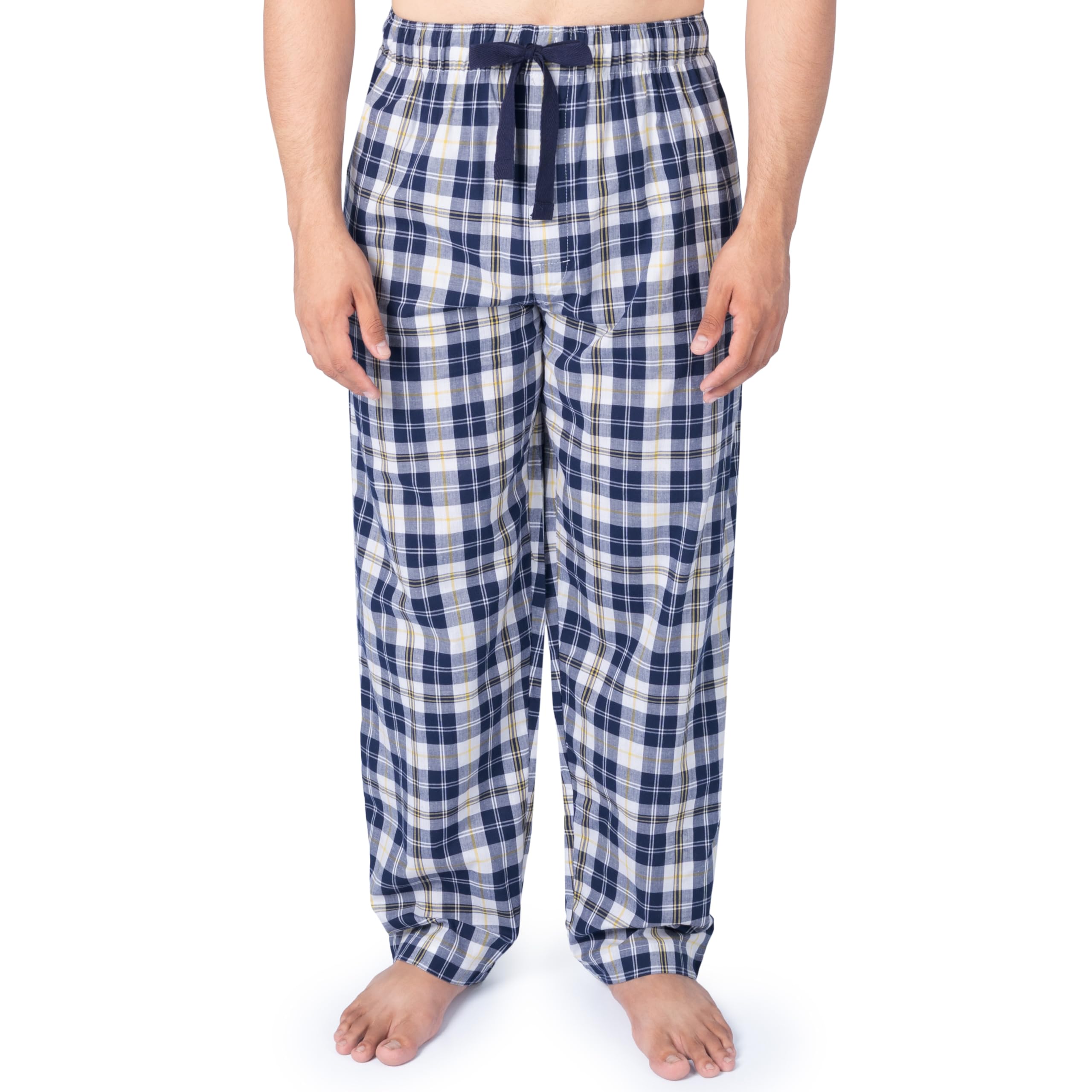 Izod Men's Relaxed Fit Cotton Printed Poplin Drawstring Sleep Pant