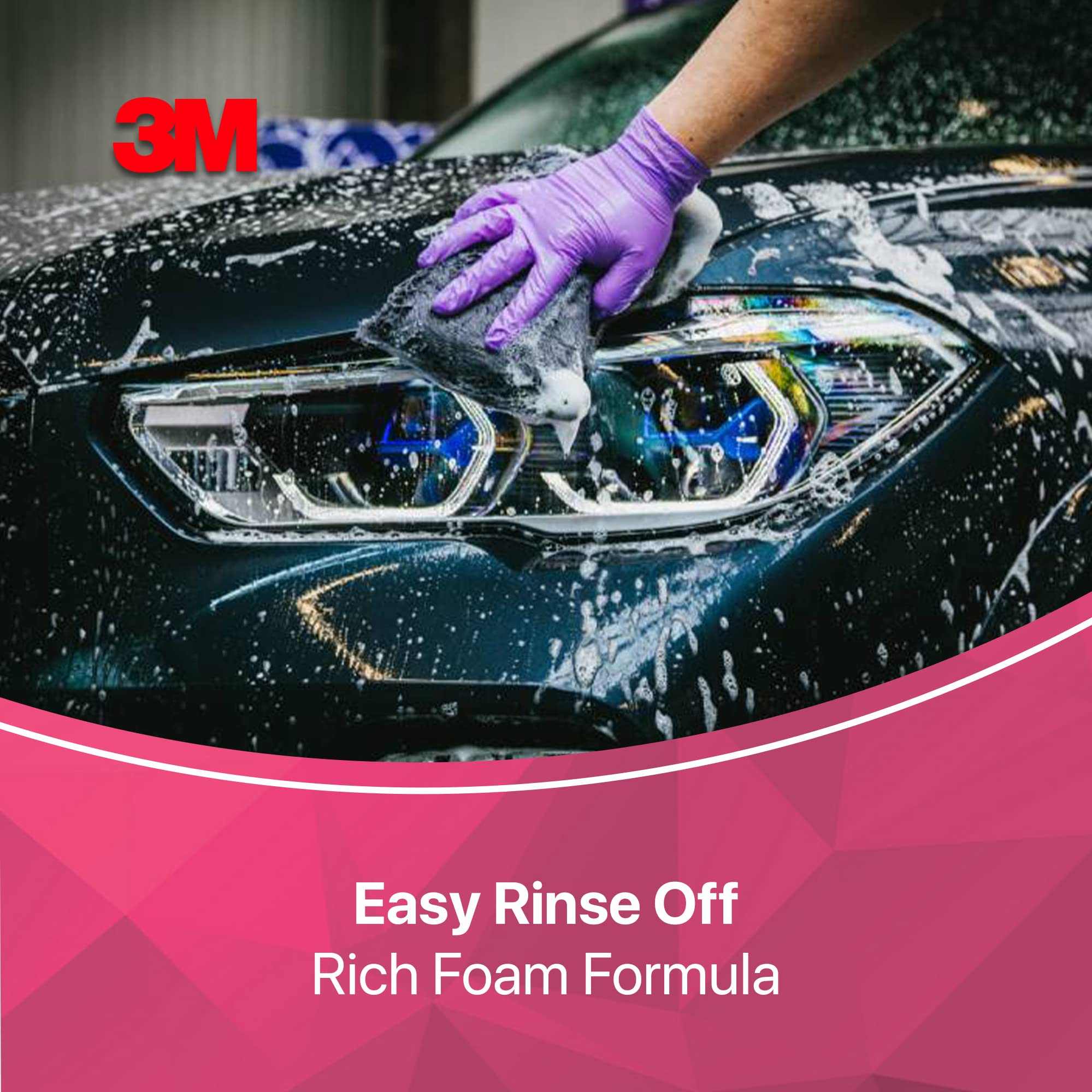3M Car Wash Shampoo, 5 Litre | High Foam for Deep Cleaning | Remove Tough Dirt | Safe on Paint | pH Neutral