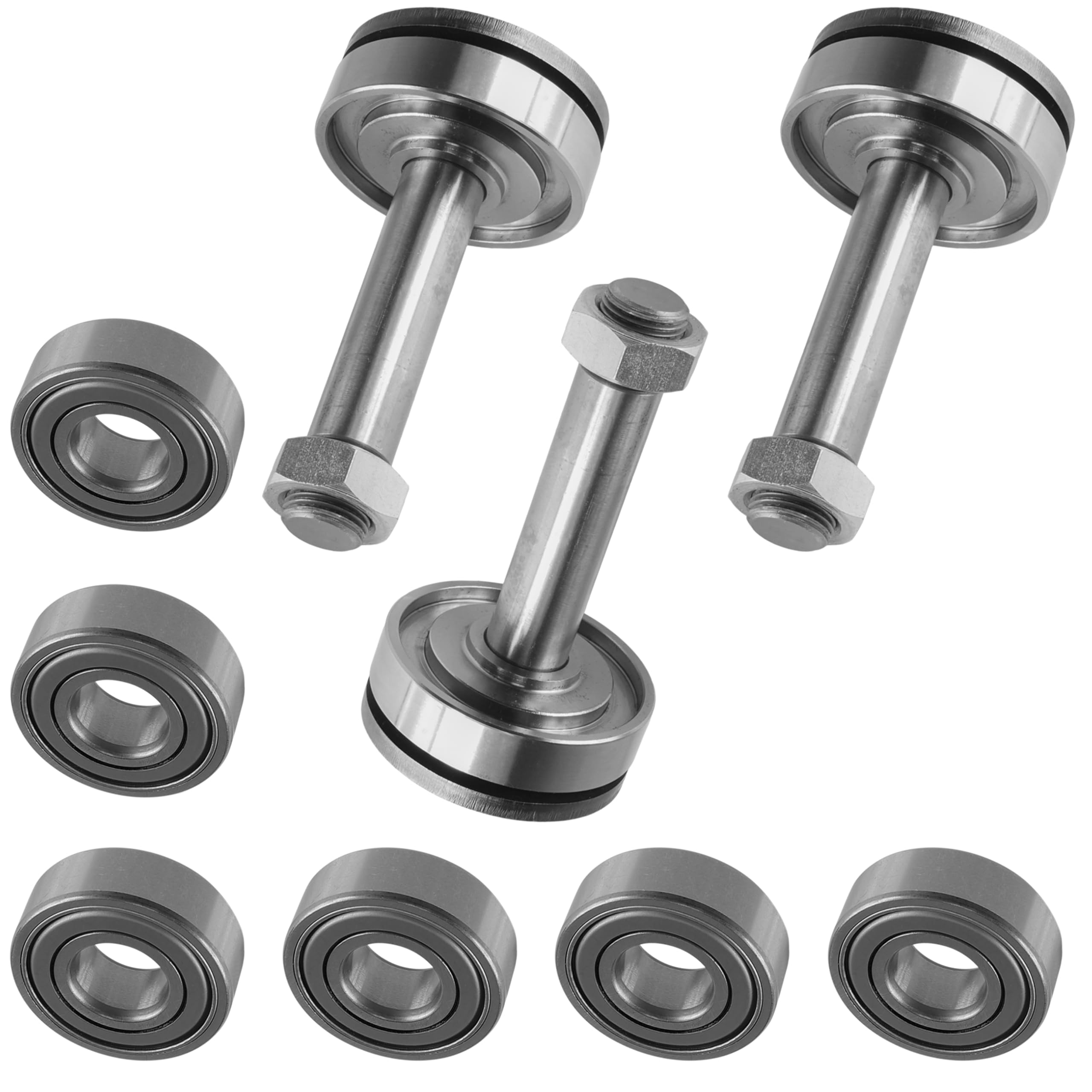 Caltric 46" Spindle Shaft and Bearings Compatible with John Deere AM39912 AM39916 AM33098 46" Deck/Qty 3