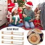 birola Nursery Book Shelves for Kids Rooms - 32 Inches Floating Wall Bookshelves Set of 3, Space-Saving Nursery Shelves with Beads Design for Kids Room, Bedroom and Study Room(Natural)