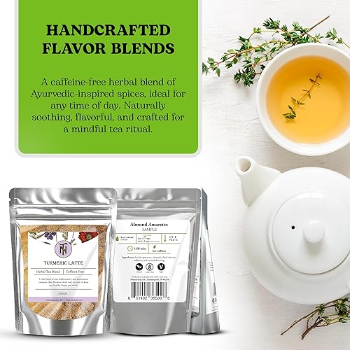 Vista 19 de Nelson's Tea Té de sandía y menta de hoja suelta, té rooibos verde con menta verde, equinácea, hoja de tilo, cilantro, cártamo y eucalipto (muestra)