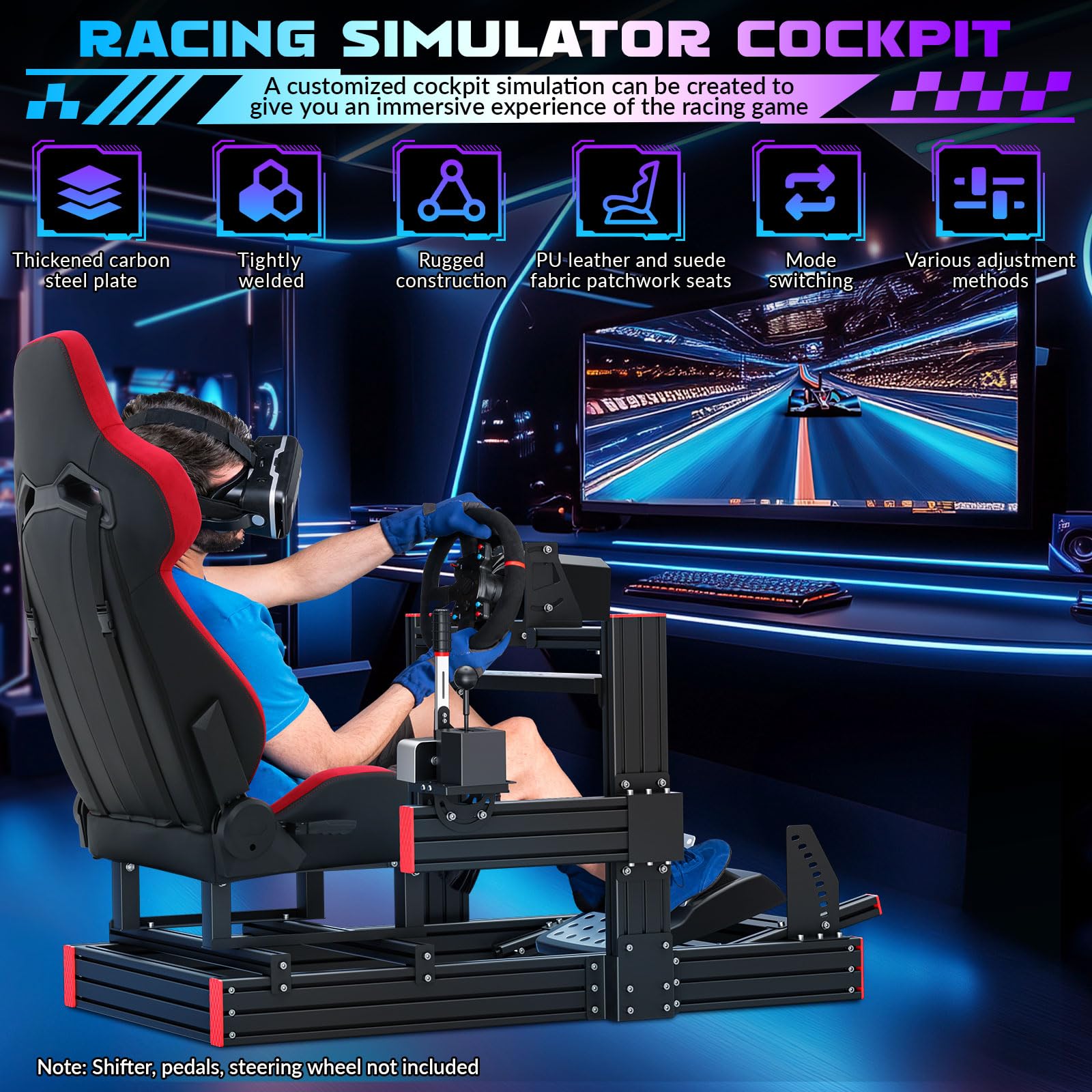 Amazon.com: Likeem Racing Simulator Cockpit Stand with Elite 