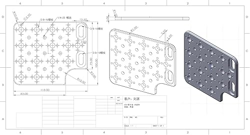 Miniatura 6 de HangTon Placa de queso para cámara Montaje lateral para ARRI Alexa Mini LF Teradek Vaxis Rig Receptor inalámbrico Seguir enfoque Motor con rosca de