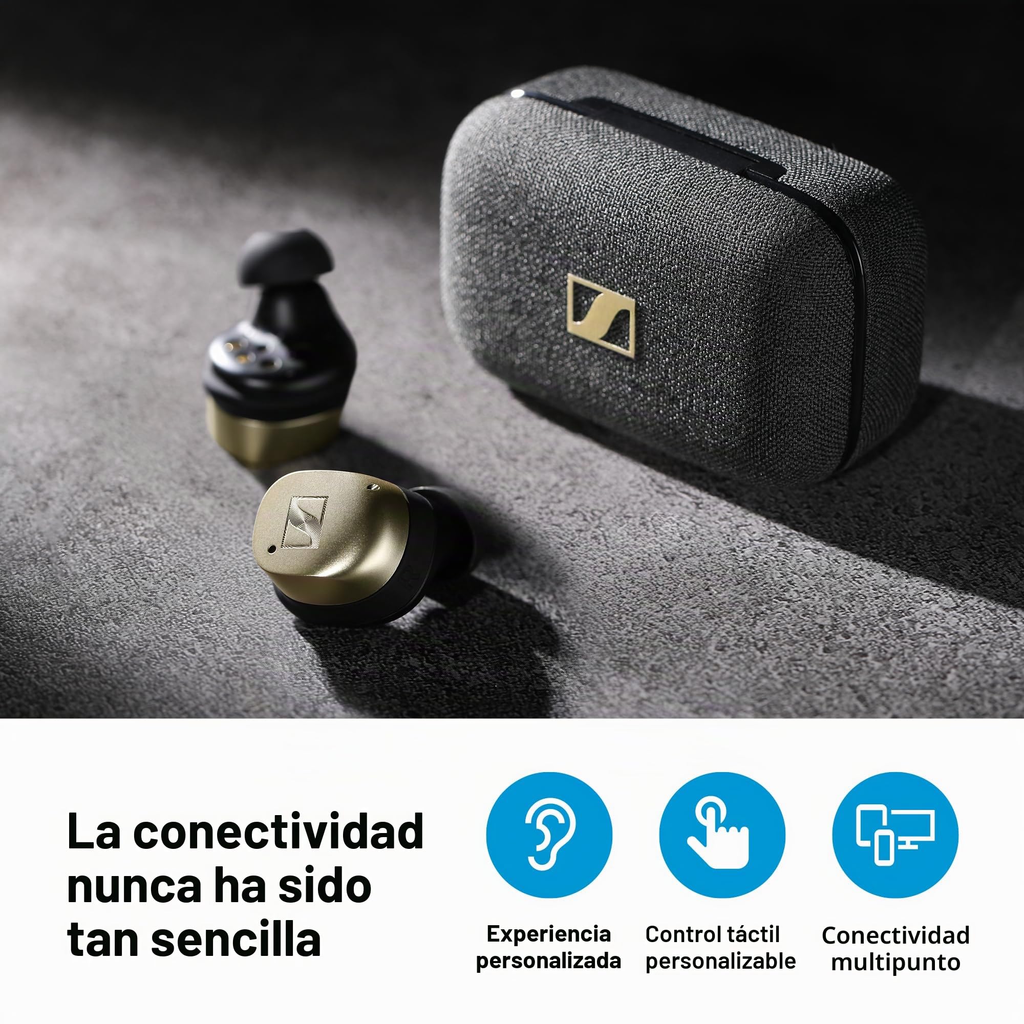 Sennheiser Momentum True Wireless 4 - Auriculares inalámbricos con sonido y música