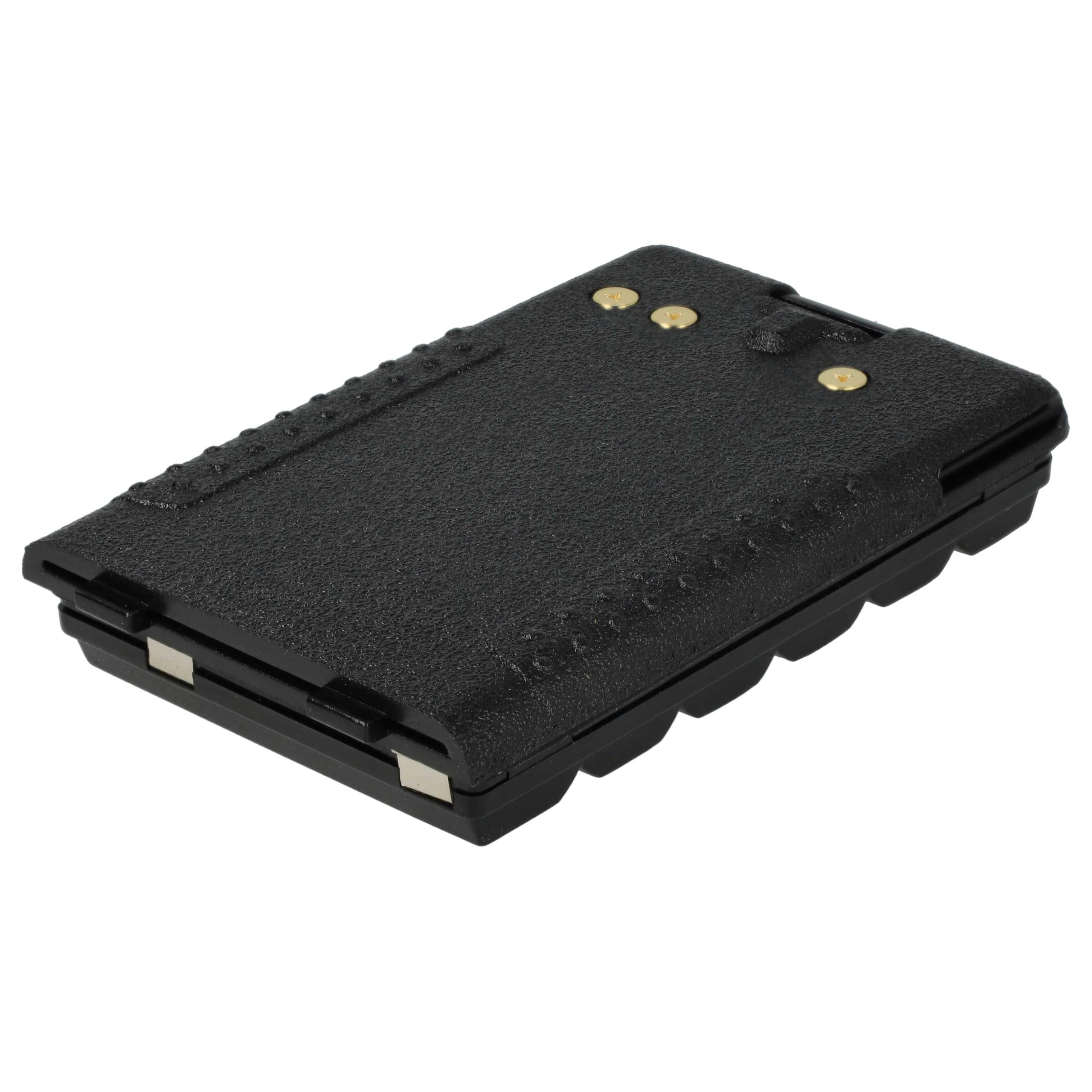 vhbw Batería Compatible con Yaesu Vertex FT-277R, FT-250R, FT-250E, FT60, FT-270R, FT-270E, FT-60 Radio (1800 mAh, 7,2 V, NiMH)