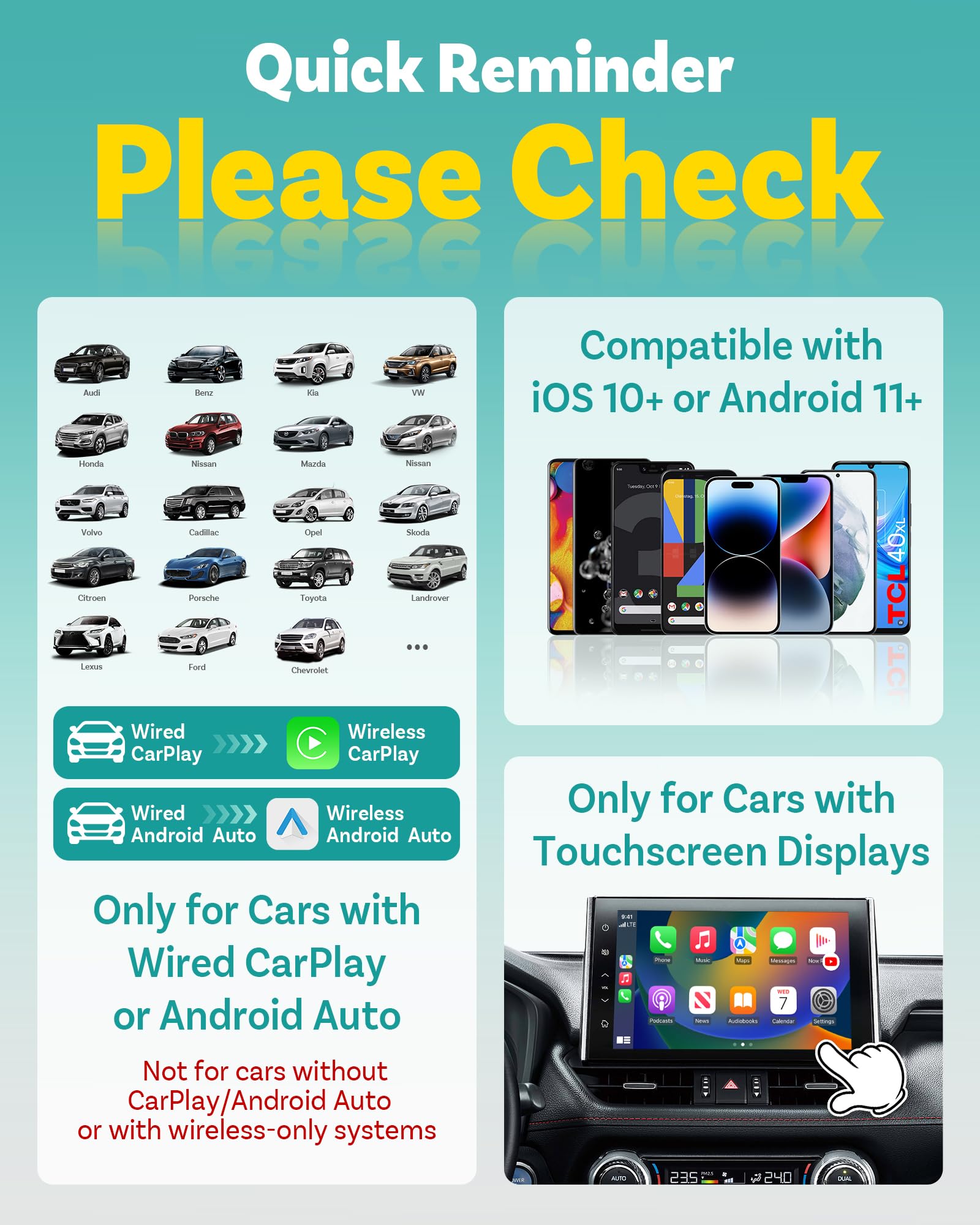 Amazon.com: OTTOCAST Play2Video Ultra CarPlay Ai Box & Wireless