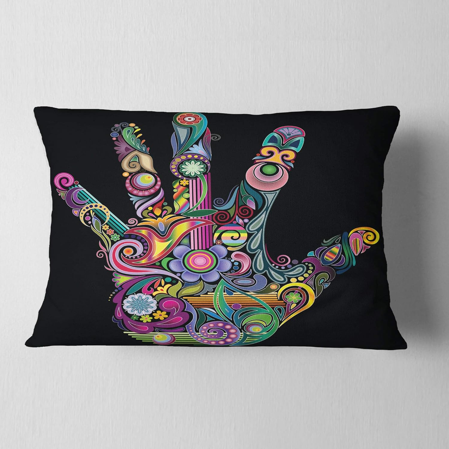 CU7898 Pillow Cushion, 12x20, Multi-Color Multicolor 12x20