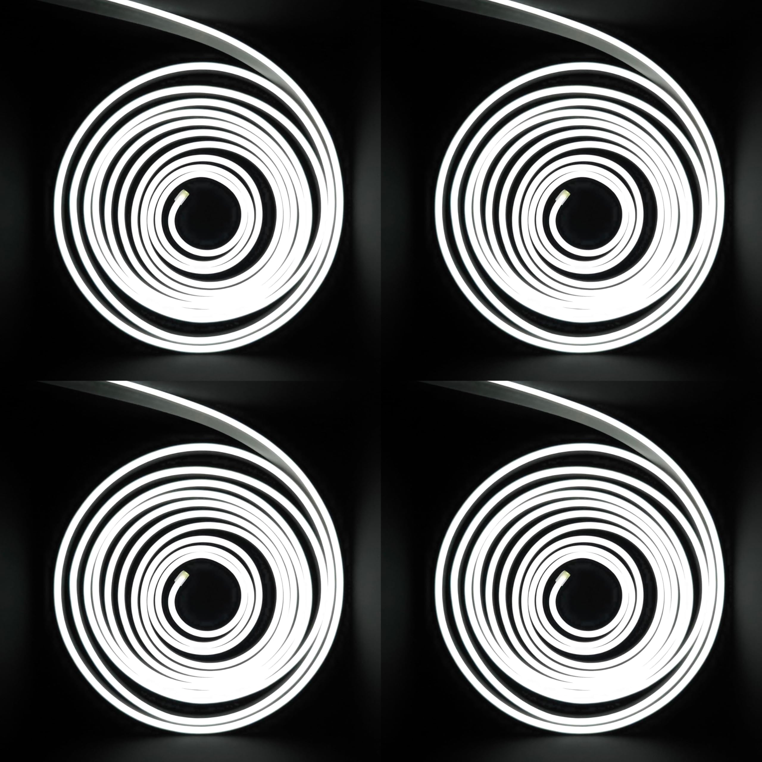 IMPRESSION 5 Meter Neon Led Rope Light Flexible Silicone Led Lights with 12V Adapter Waterproof Led Strip Light for Indoor & Outdoor Decoration (Non-adhesive Back) (COOL WHITE, PACK of 4 (20 MTR))