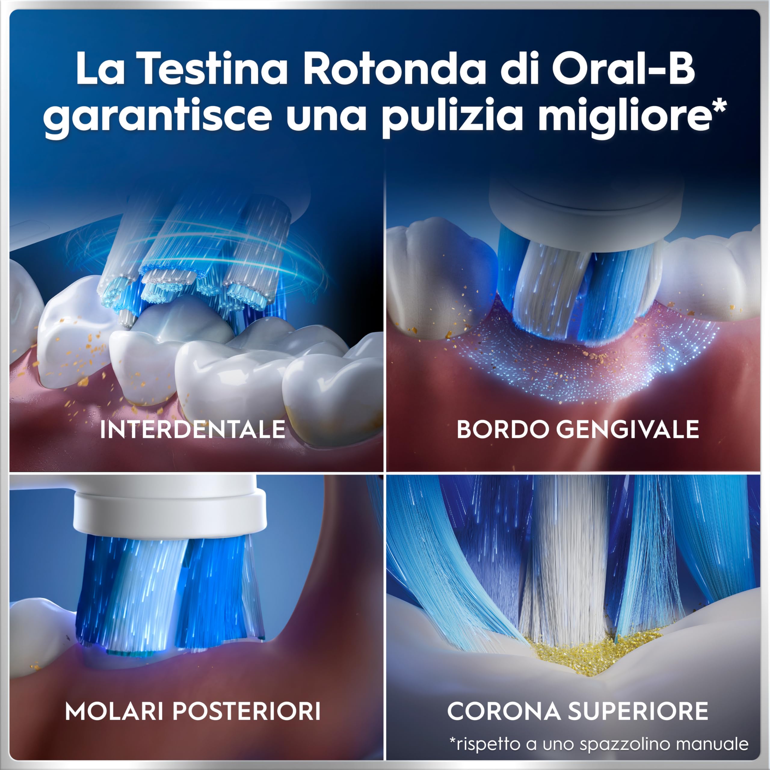 Oral-B Spazzolino Elettrico Ricaricabile iO 6N, Sensore di Pressione, Display Interattivo, Intelligenza Artificiale, 2 Testine, 1 Spazzolino, 1 Custodia da Viaggio, Bianco, Idea Regalo