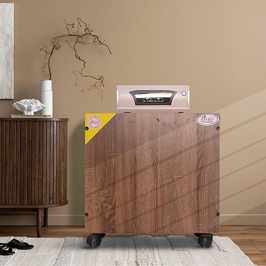 ZIYKO Wooden Inverter Battery Trolley Cabinet | Battery Box | Wooden Invertor Trolley for Inverter, ups Box for Home and Office | 4 Wheels Support...