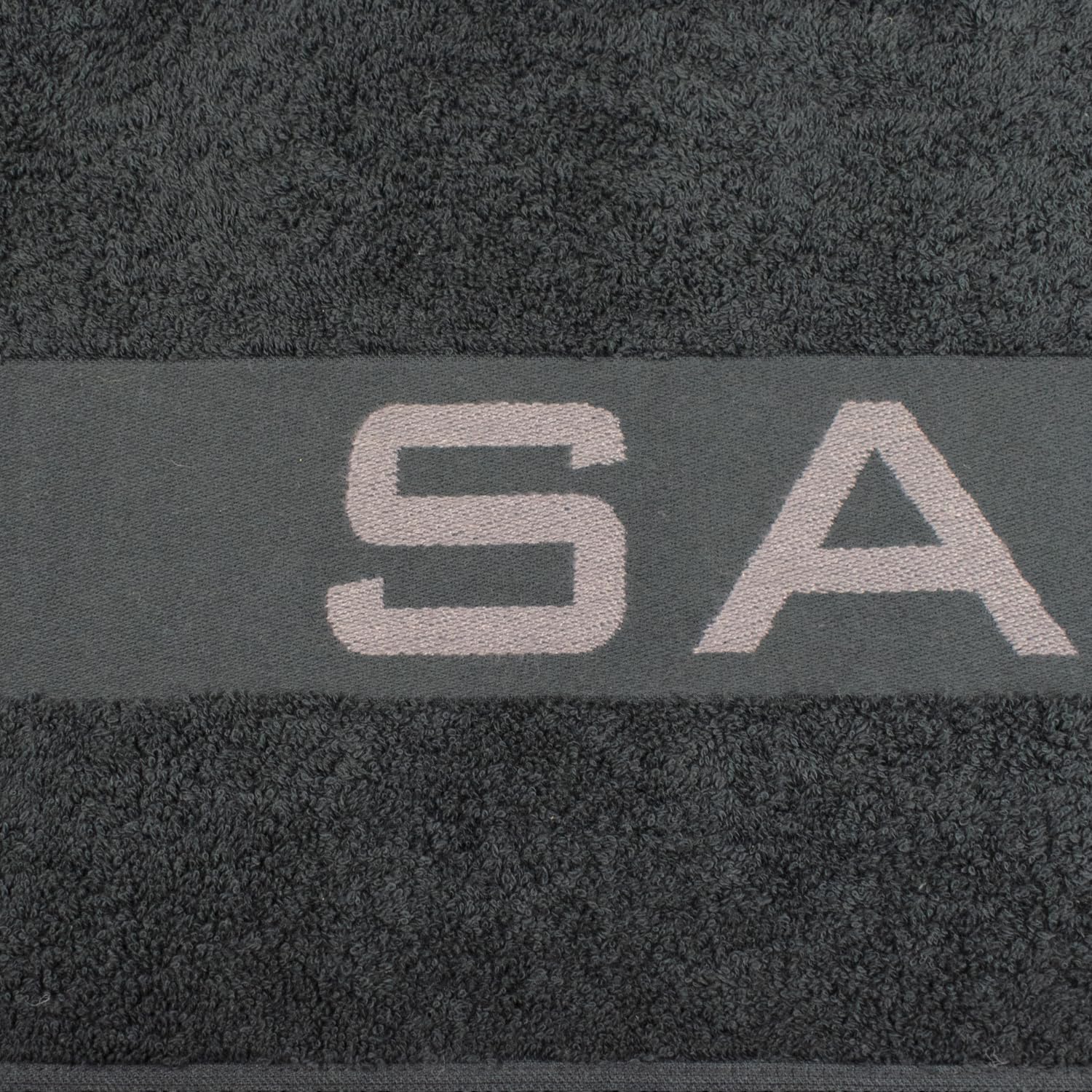 Delindo Lifestyle Ręcznik do sauny Colares, XXL frotte ręcznik do sauny dla kobiet i mężczyzn, bawełna, czarny, 80 x 200 cm