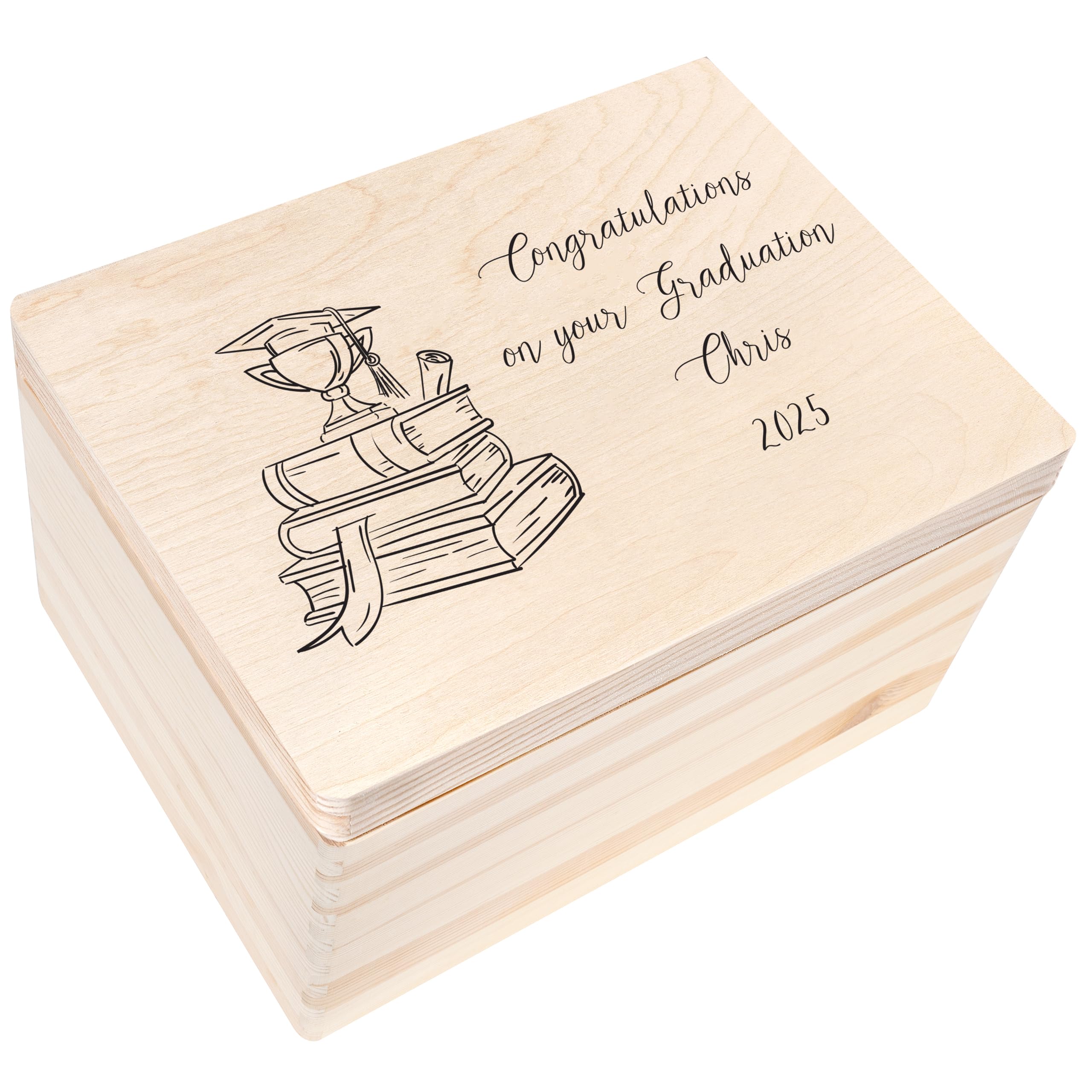 Creative Deco Personalised Souvenir Box Graduation Box — image 1