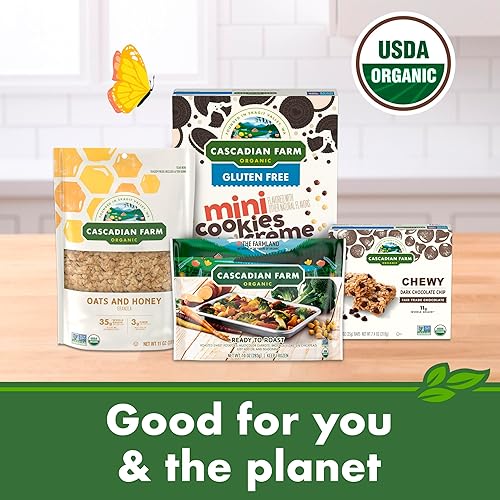 Miniatura 8 de Cascadian Farm Mini galletas y crema orgánica, cereales sin gluten, hechos con grano entero, sin OMG, 10.7 onzas
