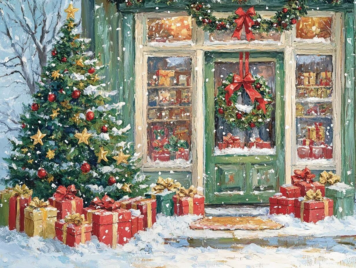 Peinture Numero Adulte NoëL Coloriage par Numero Adulte Cabine DIY Paint by Numbers, avec Pinceaux Peinture Loisir Creatif Enfant Numéro D'art Cadeau Femme, Pour Decoration Maison 60x80cm H - 551