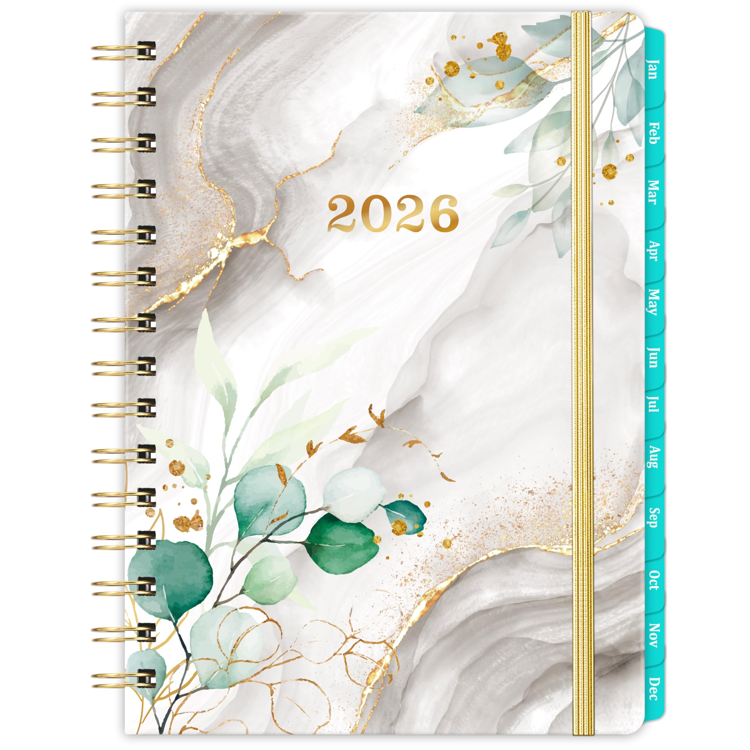 2026 Planner - 2026 Planner Weekly and Monthly, January - December, 6.3" x 8.4", with Coated Tabs, Inner Pocket