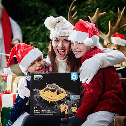 Miniatura 7 de Proyectos de tallo de robot solar para niños de 8 a 12 años, 10 a 14 años, juguetes espaciales, kit robótico de ciencia, experimento, modelo de