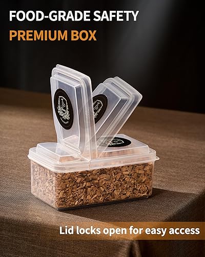 Miniatura 4 de Chips de cereza de 5 onzas para ahumar, chips de madera para ahumar cócteles, chips de ahumador saborizados para la antigüedad, whisky, bourbon,