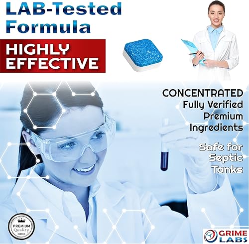 Miniatura 8 de Tabletas limpiadoras de lavadora - Pastillas limpiadoras penetrantes para lavadora de carga frontal y carga superior HE - Desodorizador