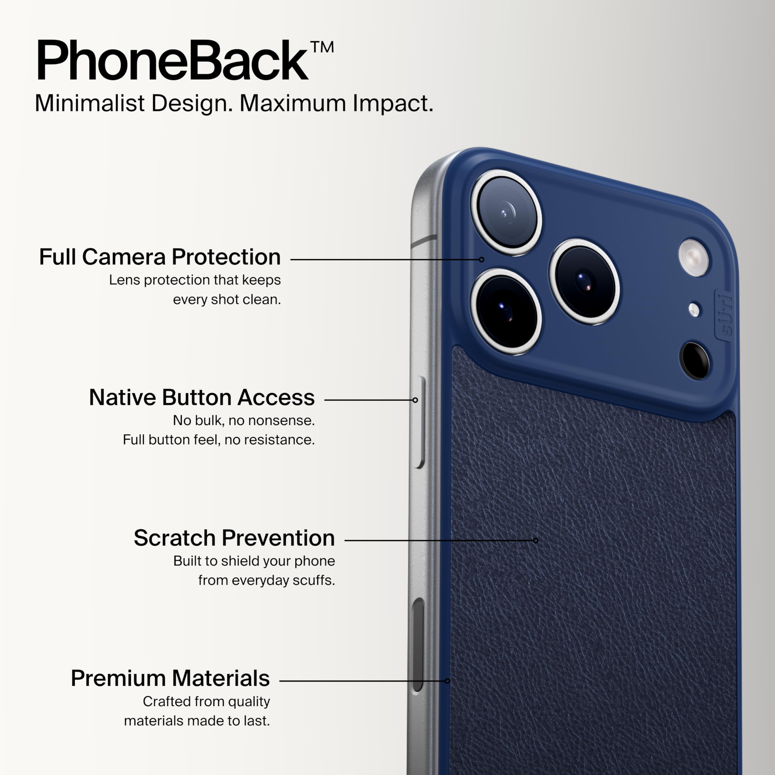 Amazon.com: PhoneBack Cover - Not Your Typical Case - Suti MagSafe