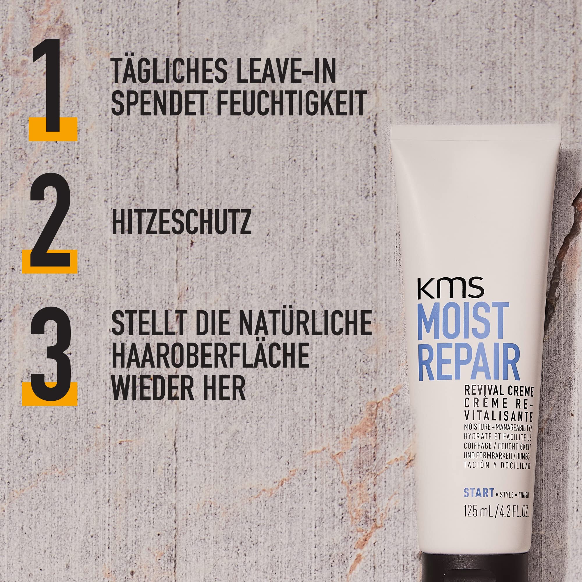 KMS MOISTREPAIR Revival Creme für normales bis starkes Haar, 125 ml