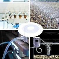 iMeistek Szilikon Cső 1,5m - 6mm Belső/10mm Külső Átmérő - Átlátszó Flexibilis Víz és Levegő Tömlő Akváriumhoz, Szivattyúhoz, Kertészkedéshe 6