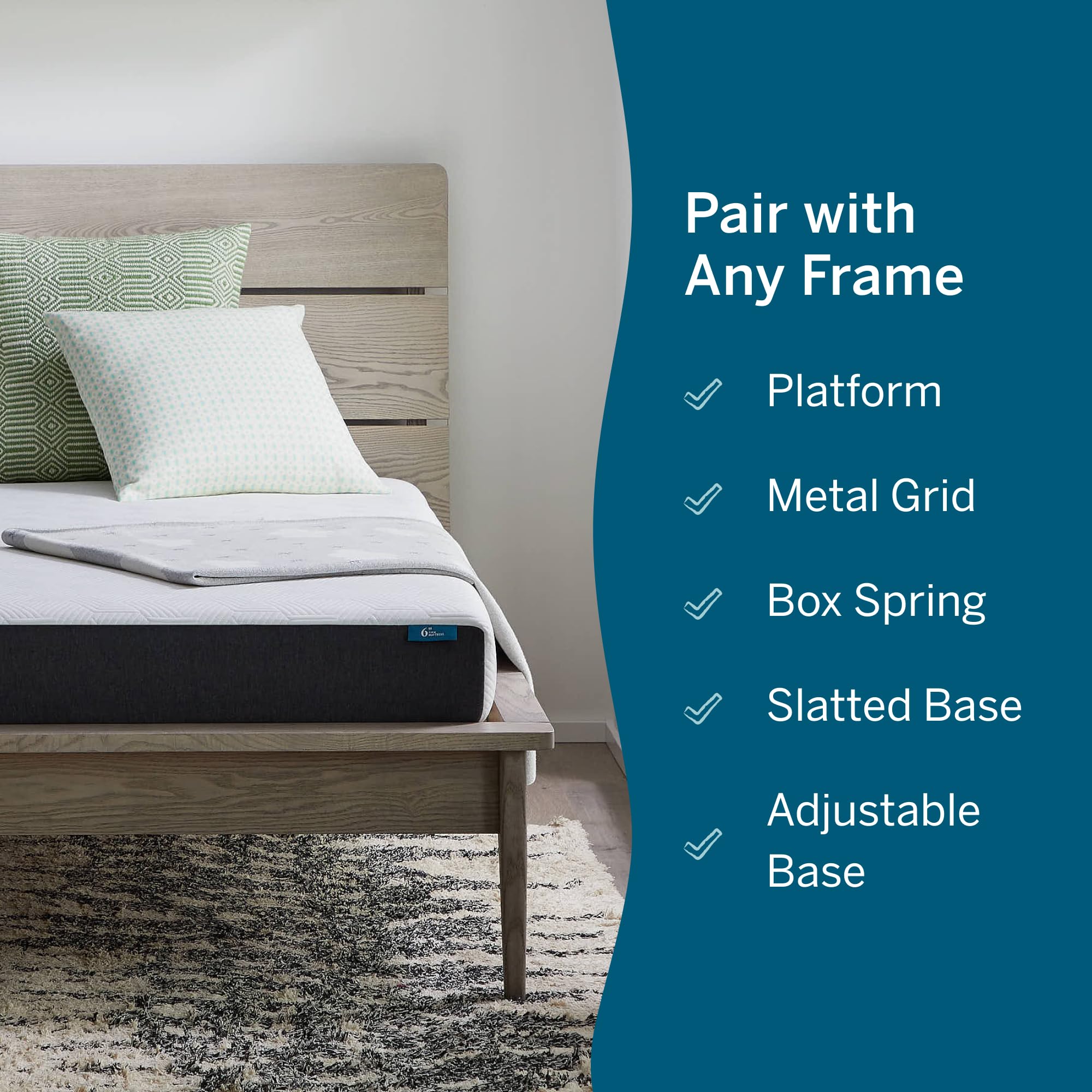 Amazon.com: Lucid 6 Inch Memory Foam Mattress – Low Profile