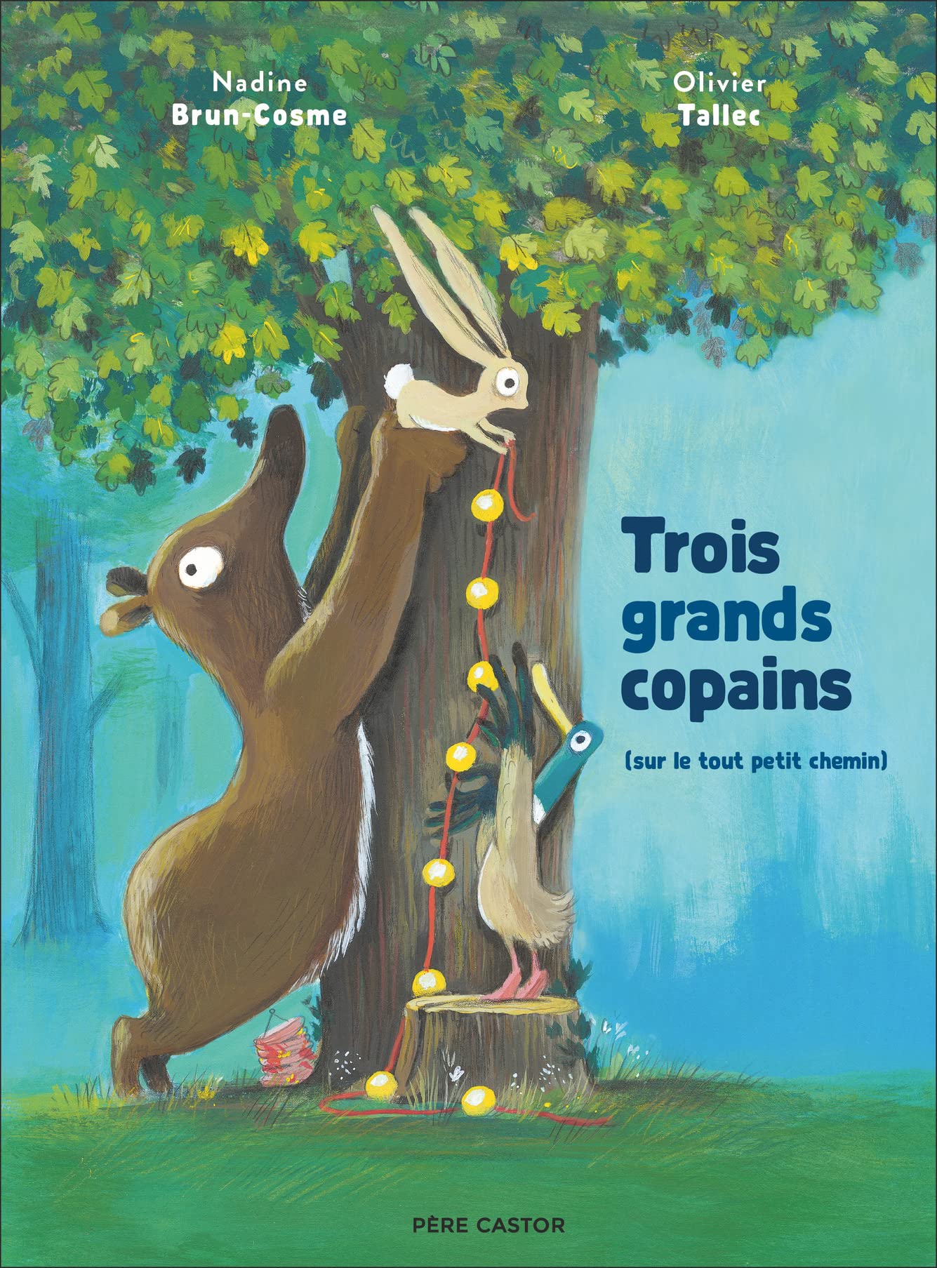 Trois grands copains: (sur le tout petit chemin)