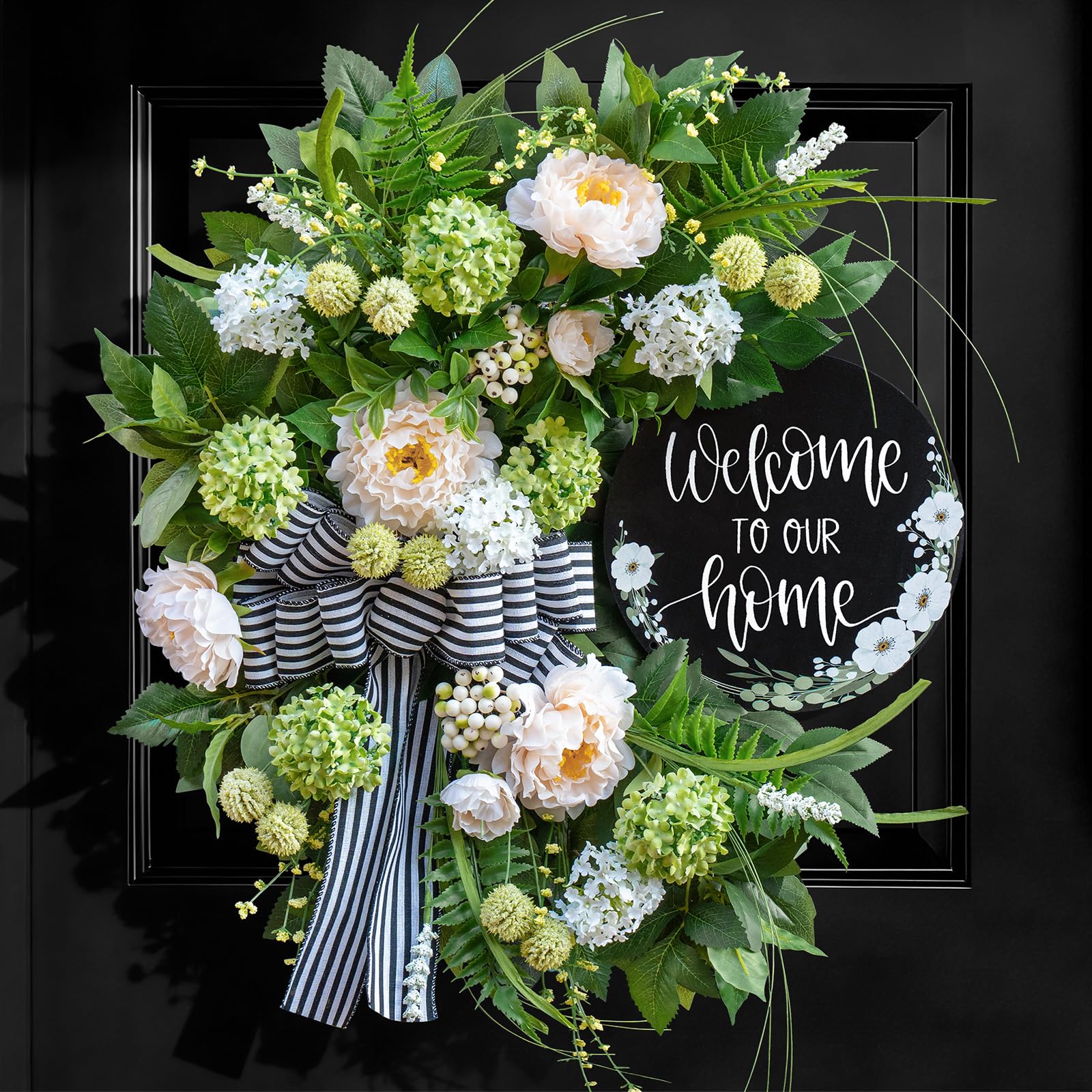 Soomeir Half Circle Summer Wreath