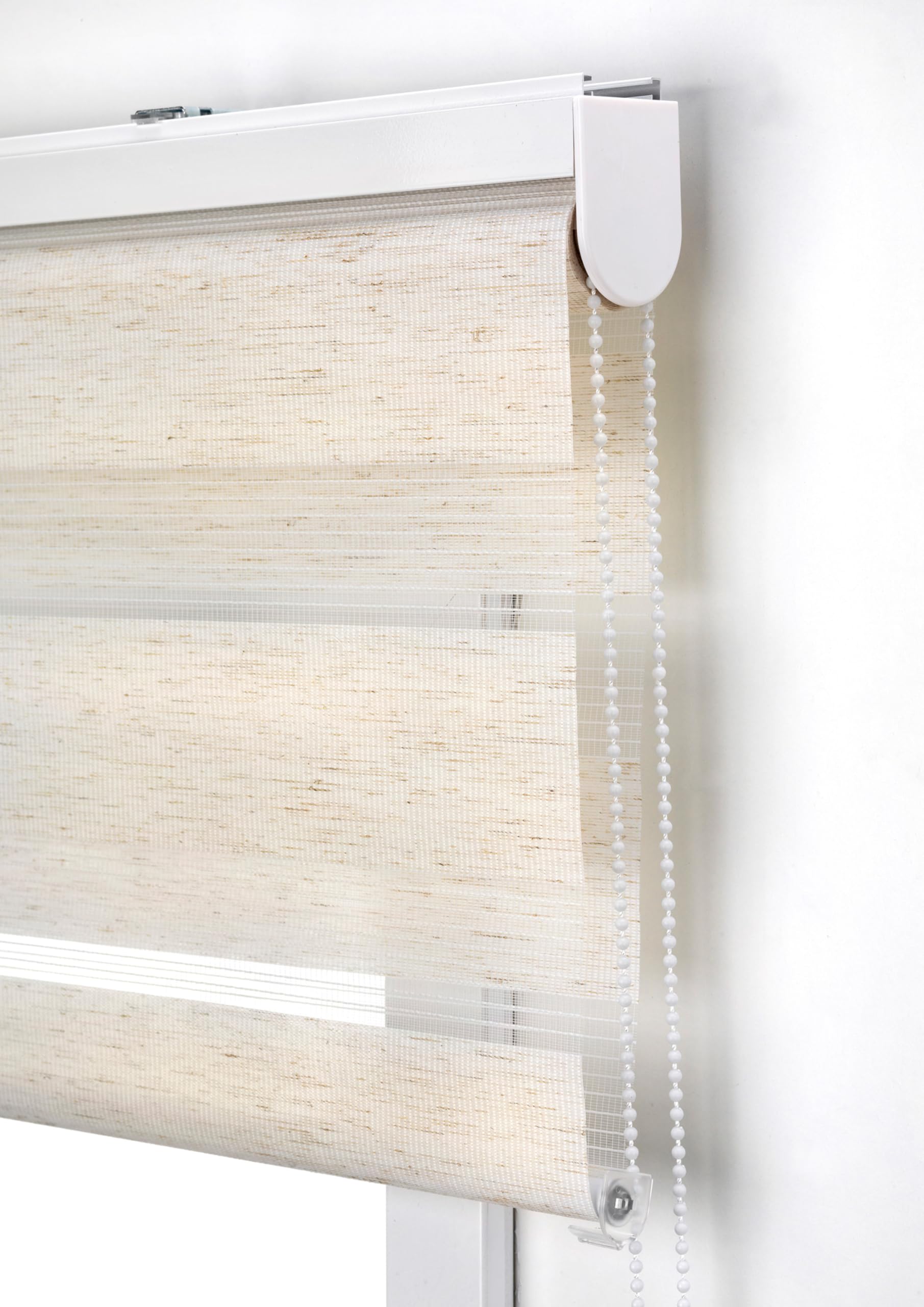 ECOMMERC3 | Estor Enrollable Basic Noche y Día, Tamaño 140x180 - Estor Noche y Día Fácil Instalación Pared o Techo Tamaño Tela 137x175 - Estor Noche y Día Lino