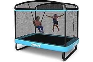 GYMAX 6ft Kids Trampoline with Swing: Safe and Fun for Your Little Ones