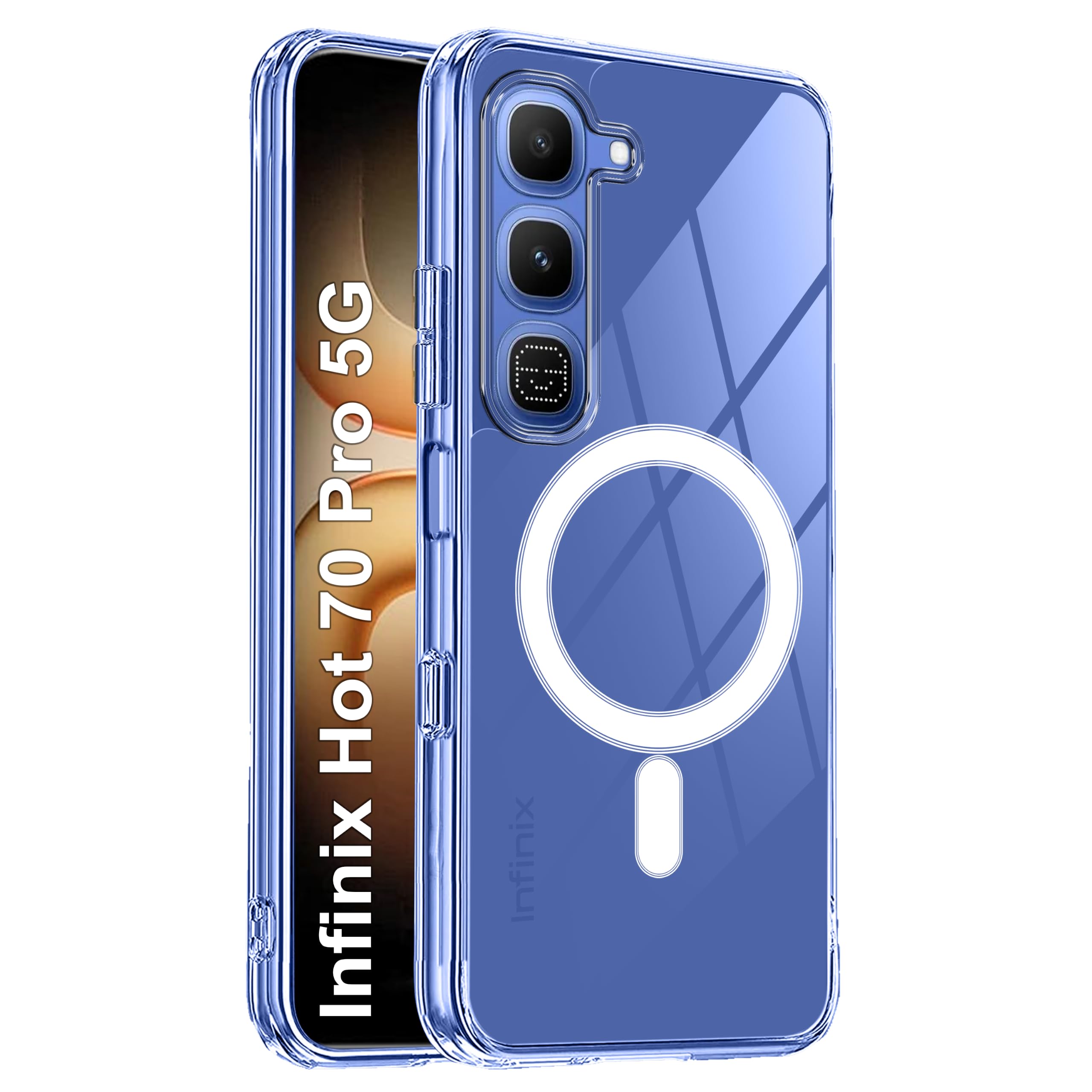 Infinix Hot 70 Pro 5G Case - Clear MagSafe -1 Infinix Hot 70 Pro 5G Case - Clear MagSafe -1