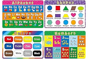 Patelai Educational Preschool Placemats for Kids